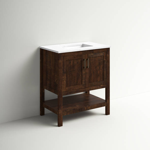 Mistana™ Serena 29.88'' Single Bathroom Vanity with Ceramic Top & Reviews Wayfair Canada
